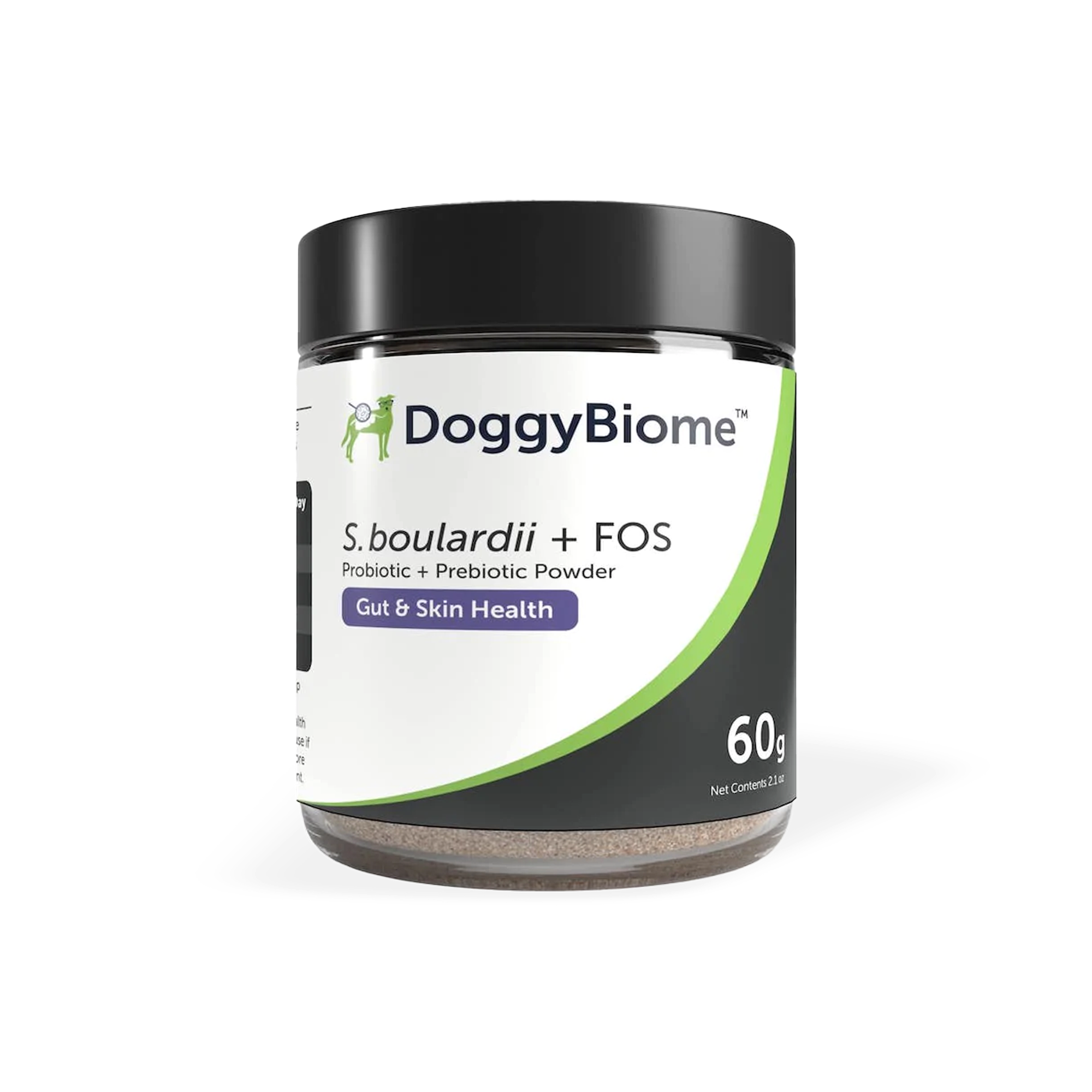 saccharomyces boulardii and fos powder container