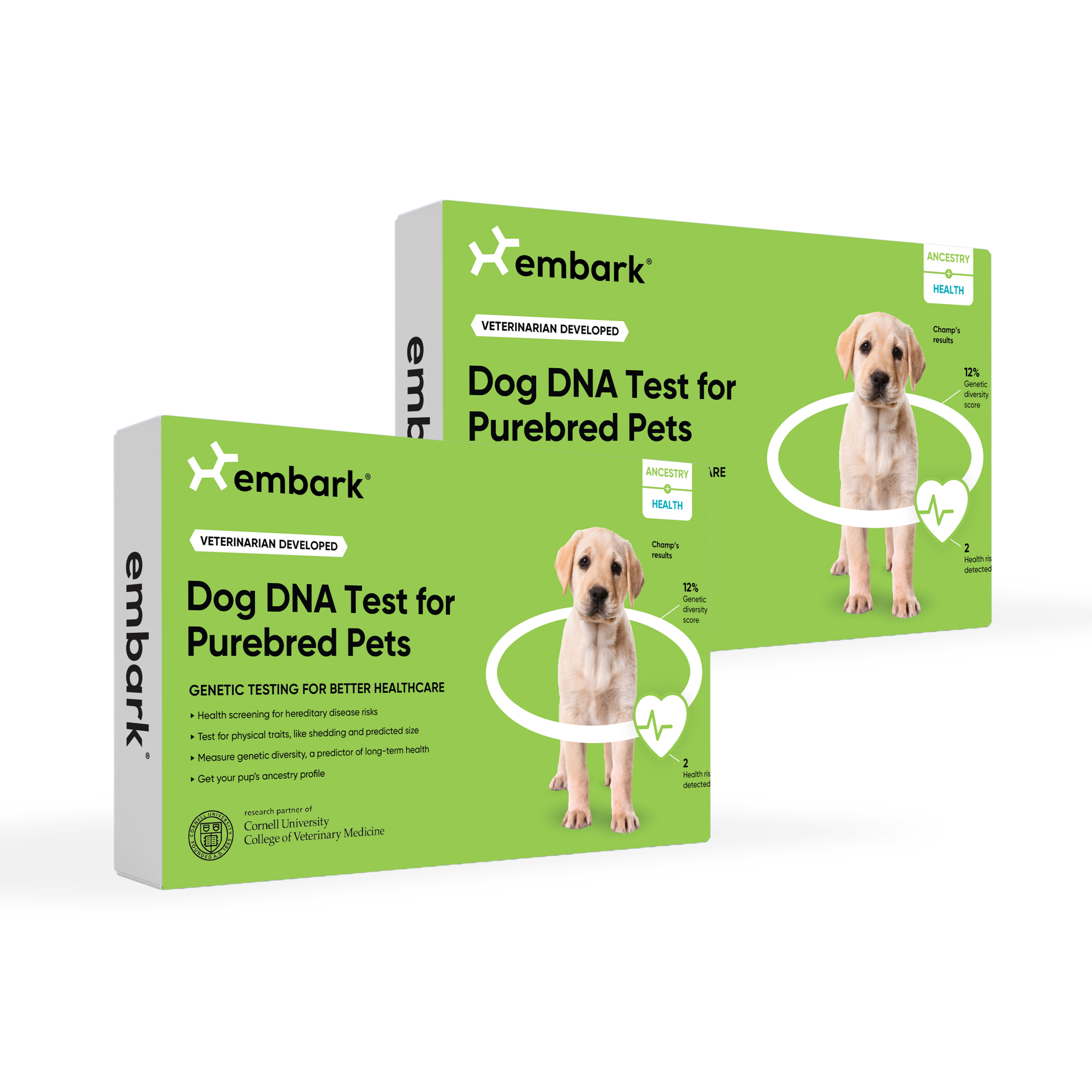 purebred dog dna test 2 pack bundle