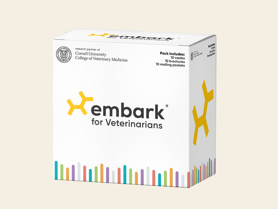 Embark for Veterinarians dog DNA test kits