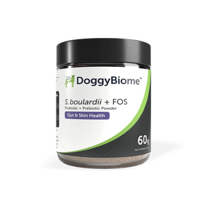 saccharomyces boulardii and fos powder container