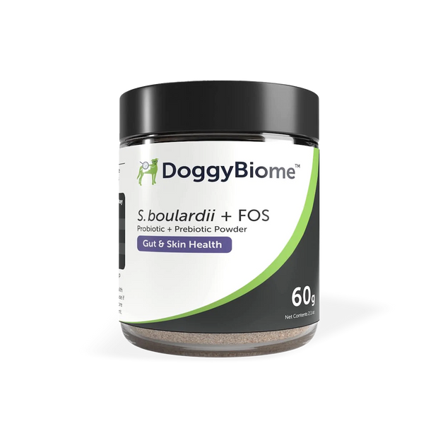saccharomyces boulardii and fos powder container