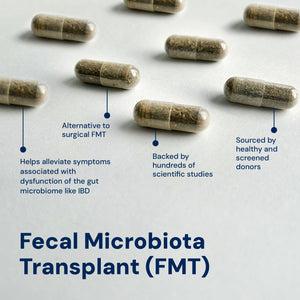 Gut Restore Pill Capsules. Fecal Microbiota Transplant Pill Capsules.