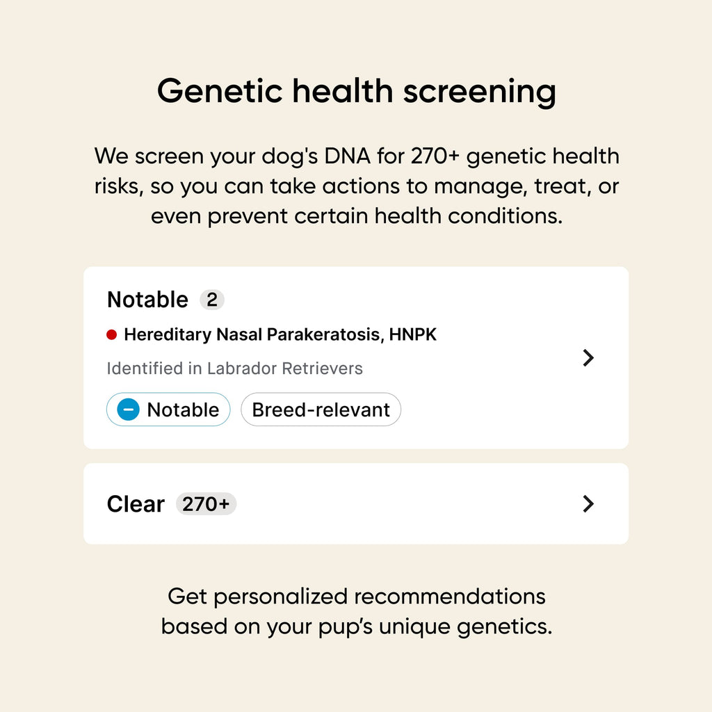 genetic health screening for 270+ genetic health risks