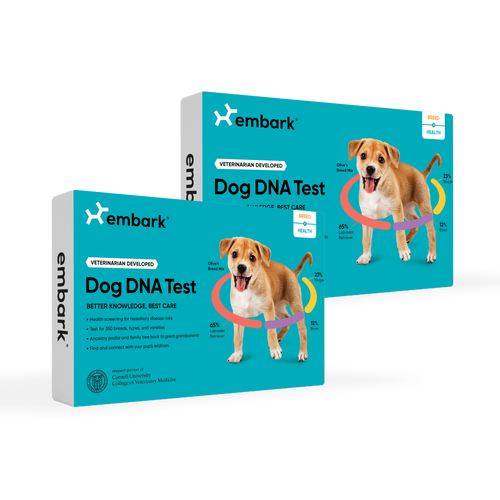 Embark Breed and Health Dog DNA Test Bundle with 2 kits