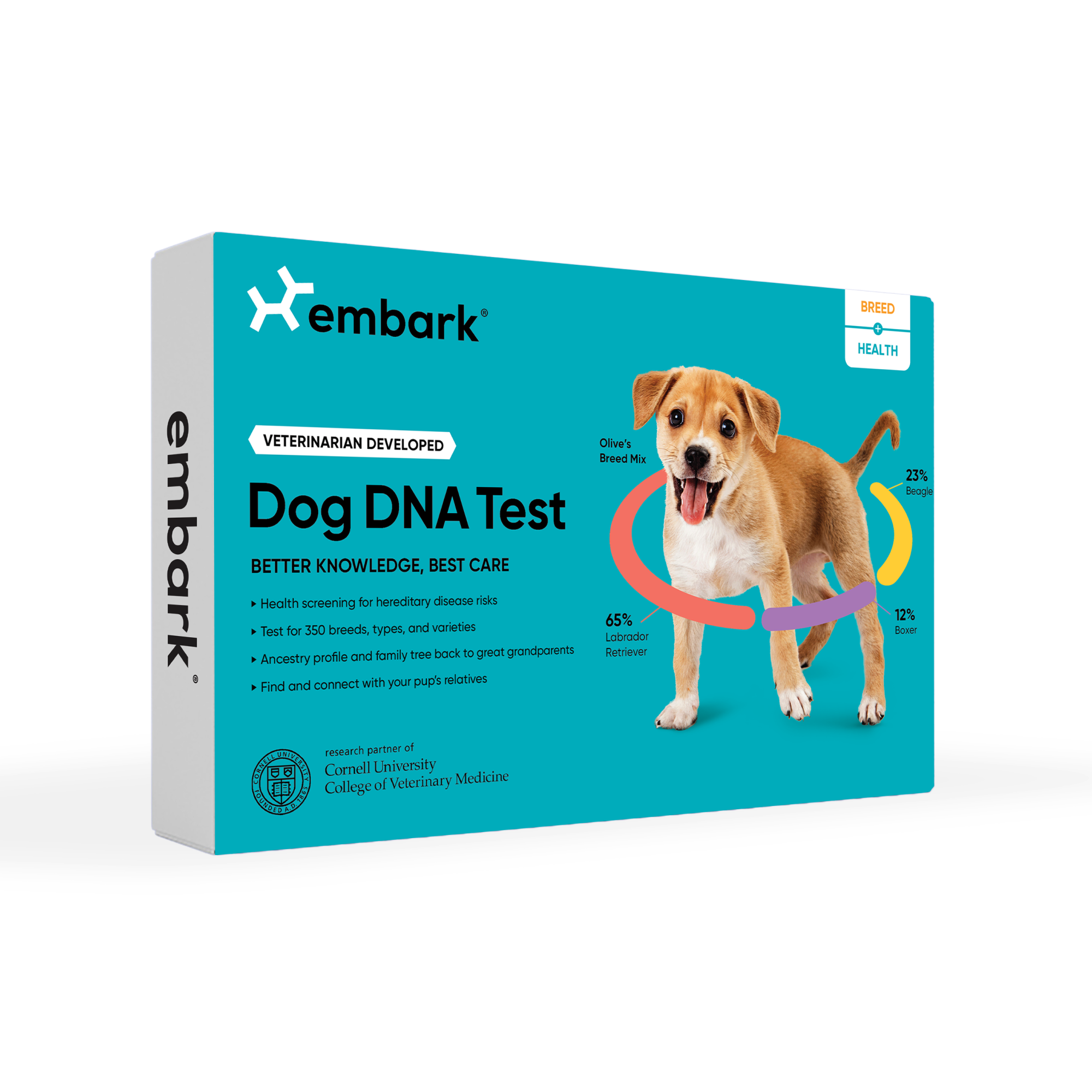 embark breed and health dog dna test box