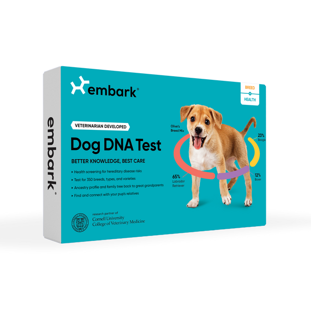 embark breed and health dog dna test box