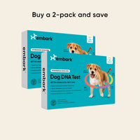 Embark Breed and Health Dog DNA Test Bundle with 2 kit