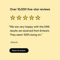 five star customer review for embark dna test