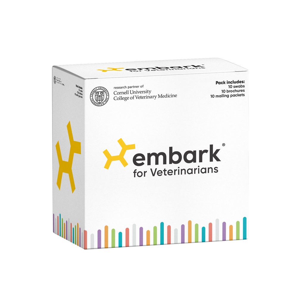 embark for veterinarians dog dna test 10 pack